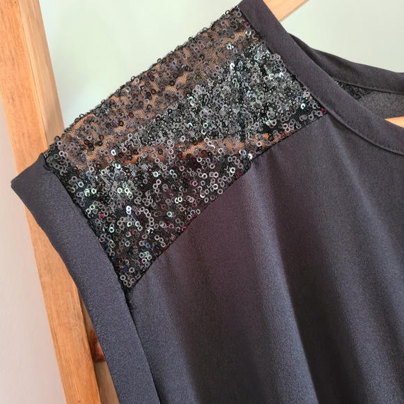 NEW LOOK 915 GENERATION Girls Teens Sequins Black Pant Jumpsuit To fit age 13 - Picture 3 of 13